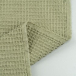 Tela de waffle revés verde oliva