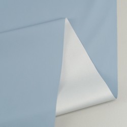 Tela de impermeable tonos lisos revés azul ceniza