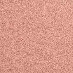 Tela de muleton rizado lisa rosa viejo pálido