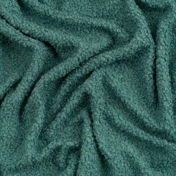 Tela de muleton rizado textura verde agua