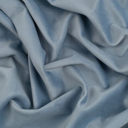 Tela de terciopelo mano de seda textura azul celeste