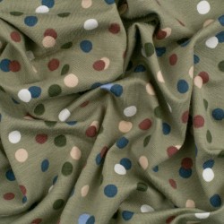 TELA DE PUNTO CAMISETA TOPOS COLORES