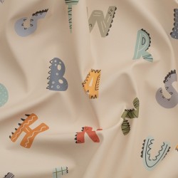 Tela de letras impermeable textura