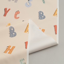 Tela de letras impermeable revés