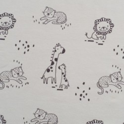 Tela de punto camiseta selva lisa