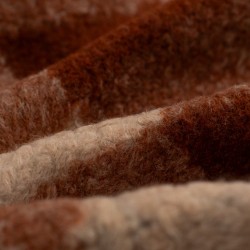 Tela de borrego cuadros detalle
