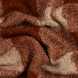 Tela de borrego cuadros textura