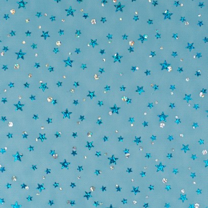 Tela de tul con estrellas colores lisa