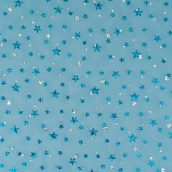 Tela de tul con estrellas colores lisa