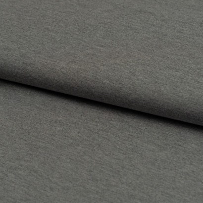 Tela de punto camiseta liso viscosa gris lomo