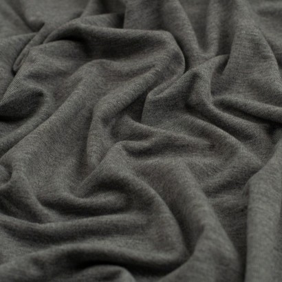 Tela de punto camiseta liso viscosa gris textura