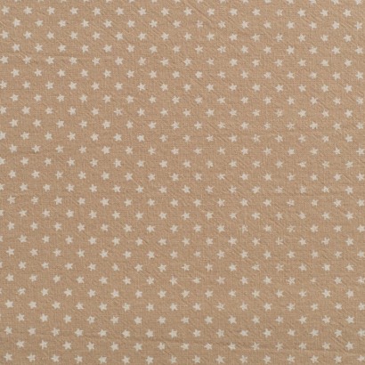Tela de algodon estrellitas lisa beige