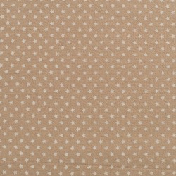 Tela de algodon estrellitas lisa beige