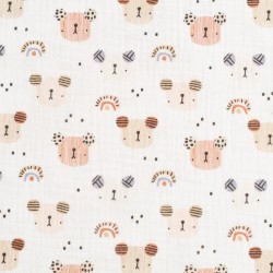 Tela de muselina caritas de osos lisa caldera