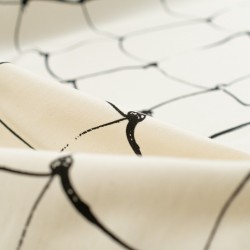 Tela de punto de chandal cuadrados detalle