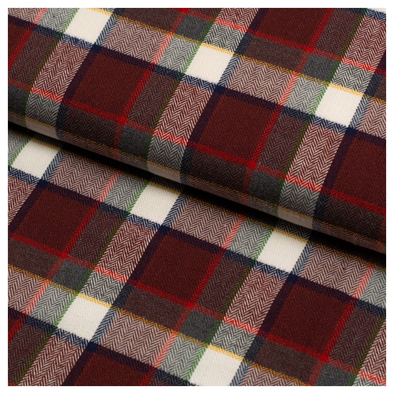 Tela de franela tartan moderna lomo