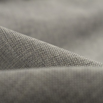 Tela de loneta tramada sisal detalle gris perla
