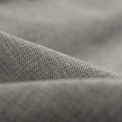 Tela de loneta tramada sisal detalle gris perla