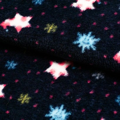 Tela de coralina con estrellas lomo