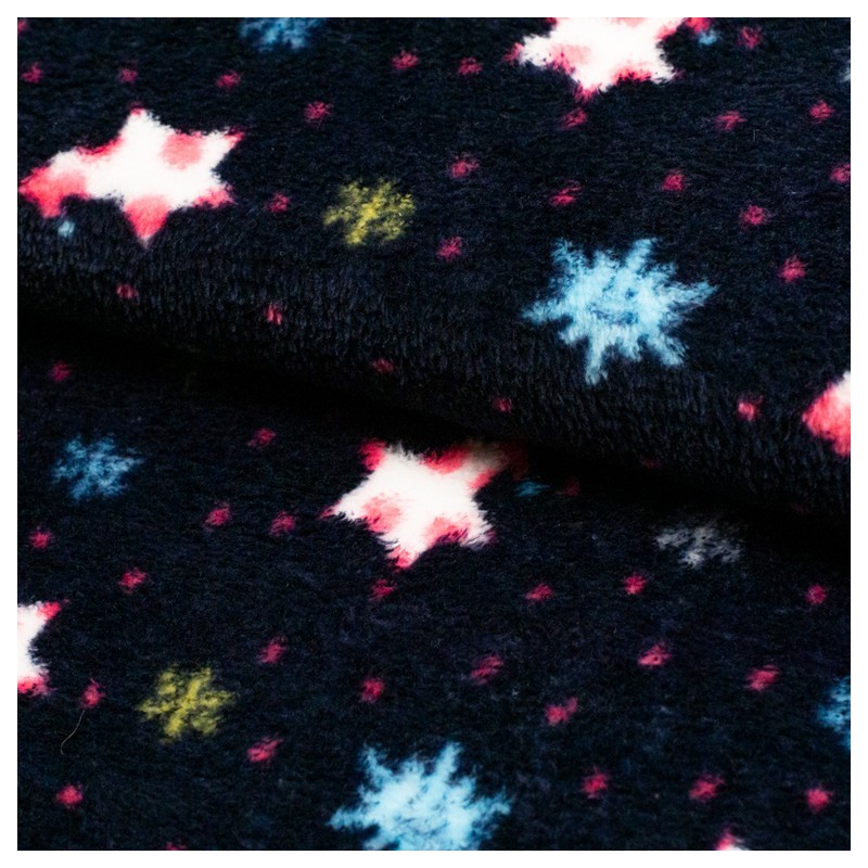 Tela de coralina con estrellas lomo