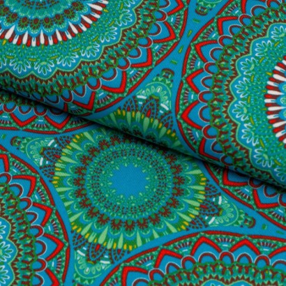 Tela de tergal mandalas étnicas lomo