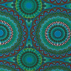 Tela de tergal mandalas étnicas lisa