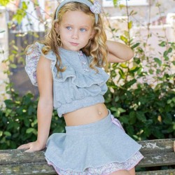 Revista patrones infantiles Nº 28 conjunto top y falda