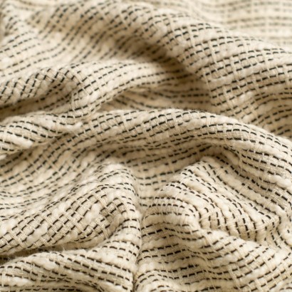 Tela tipo tweed geométrico textura