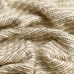 Tela tipo tweed geométrico textura