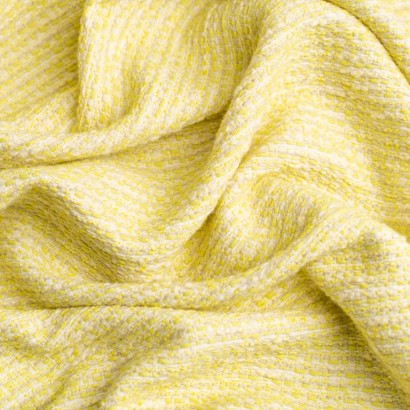 Tela tipo tweed finos bucles textura