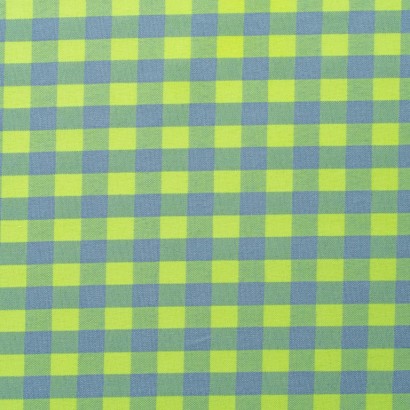 Tela de vichy tonos acidos lisa lima fluor