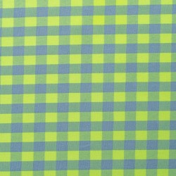Tela de vichy tonos acidos lisa lima fluor