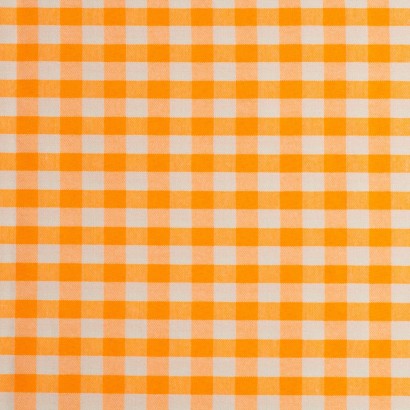 Tela de vichy tonos acidos lisa naranja fluor