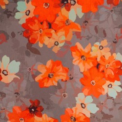Tela de crepé sin torsión flor mimosa lisa