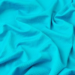 Tela de licra espiga textura azul turquesa