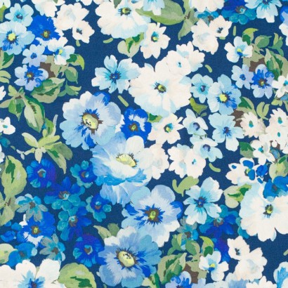 Tela de licra floral petunias lisa