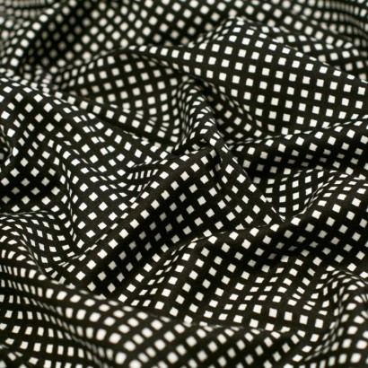 Tela de algodón cuadrito pequeño textura
