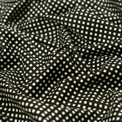 Tela de algodón cuadrito pequeño textura