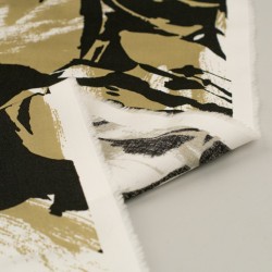 Tela de algodón estampado indefinido revés