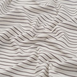Tela de punto camiseta rayas textura