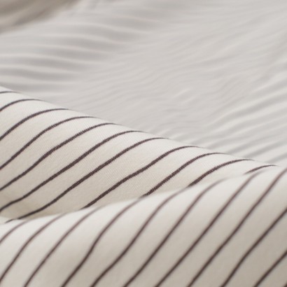 Tela de punto camiseta rayas detalle