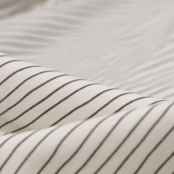 Tela de punto camiseta rayas detalle
