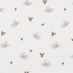 Tela de punto camiseta koala lisa