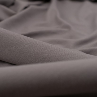 Tela de punto camiseta liso algodón detalle