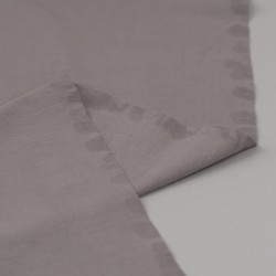 Tela de punto camiseta liso algodón revés