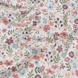 Tela de punto camiseta flores del campo textura