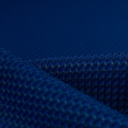 Tela de tejido 3d mesh azulón detalle