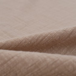 Tela de muselina con trama detalle arena