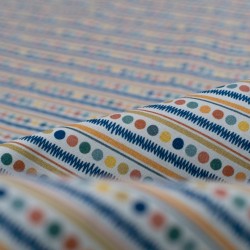 Tela de popelín aulatex topos en línea detalle