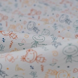 Tela de popelín aulatex kids detalle